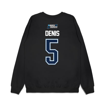 UNC - NCAA Men's Basketball : Isaiah Denis - NCAA® March Madness® 2026 Premium Crewneck Sweatshirt-1