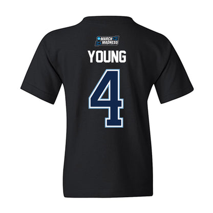 UNC - NCAA Men's Basketball : Jaydon Young - NCAA® March Madness® 2026 Youth T-Shirt-1