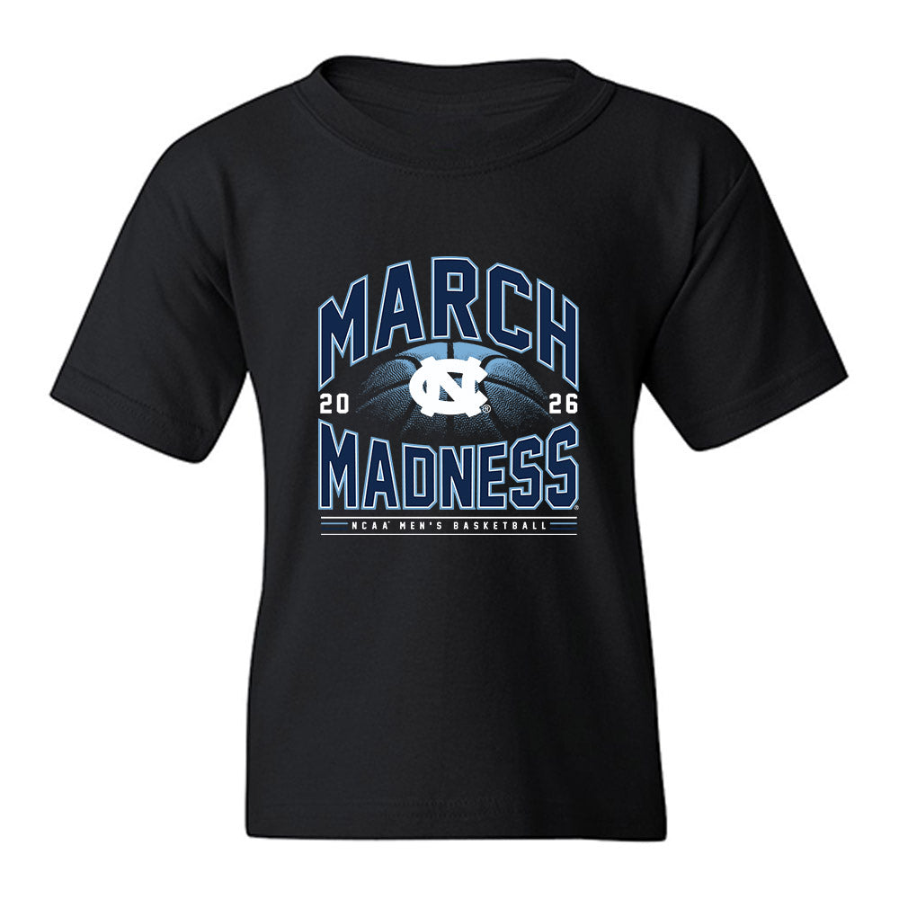 UNC - NCAA Men's Basketball : Elijah Davis - NCAA® March Madness® 2026 Youth T-Shirt-0