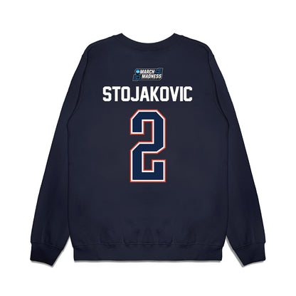Illinois - NCAA Men's Basketball : Andrej Stojakovic - NCAA® March Madness® 2026 Premium Crewneck Sweatshirt-1