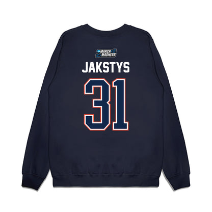 Illinois - NCAA Men's Basketball : Jason Jakstys - NCAA® March Madness® 2026 Premium Crewneck Sweatshirt-1