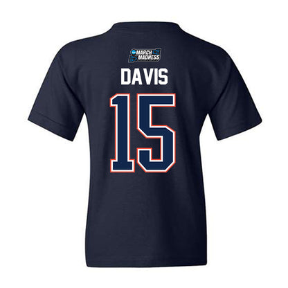 Illinois - NCAA Men's Basketball : Jake Davis - NCAA® March Madness® 2026 Youth T-Shirt-1
