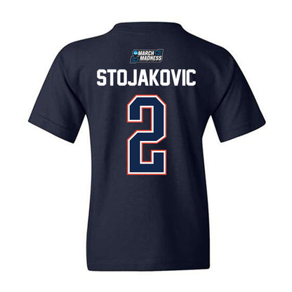 Illinois - NCAA Men's Basketball : Andrej Stojakovic - NCAA® March Madness® 2026 Youth T-Shirt-1