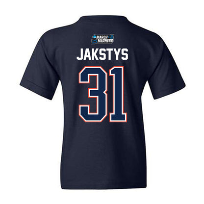 Illinois - NCAA Men's Basketball : Jason Jakstys - NCAA® March Madness® 2026 Youth T-Shirt-1