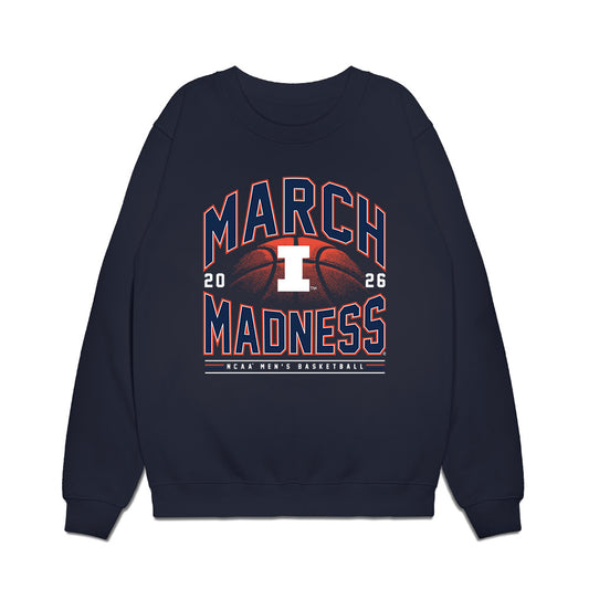 Illinois - NCAA Men's Basketball : Jake Davis - NCAA® March Madness® 2026 Premium Crewneck Sweatshirt-0