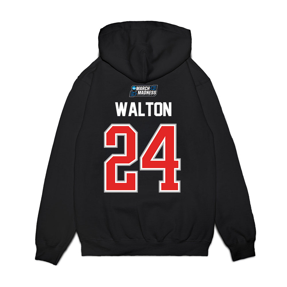 Texas Tech - NCAA Men's Basketball : Kerwin Walton - Premium Hooded Sweatshirt-1