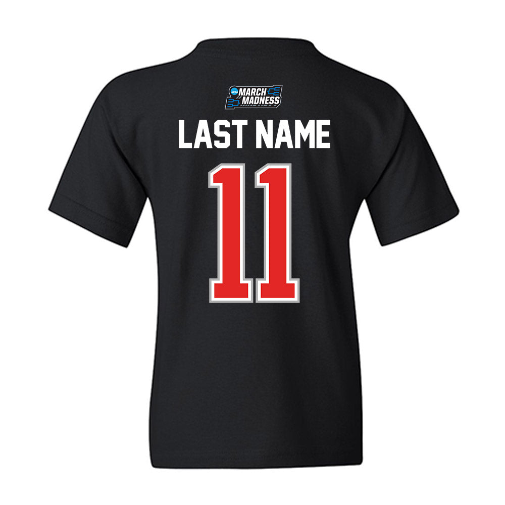 Texas Tech - NCAA Men's Basketball : Jaylen Petty - Youth T-Shirt-1