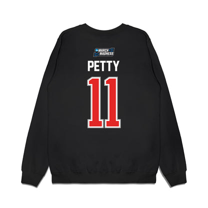 Texas Tech - NCAA Men's Basketball : Jaylen Petty - Premium Crewneck Sweatshirt-1