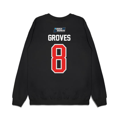 Texas Tech - NCAA Men's Basketball : Nolan Groves - Premium Crewneck Sweatshirt-1
