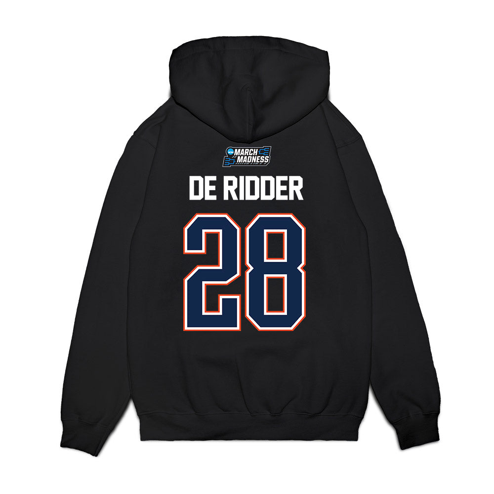 Virginia - NCAA Men's Basketball : Thijs De Ridder - NCAA® March Madness® 2026 Premium Hooded Sweatshirt-1