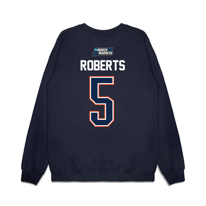 Virginia - NCAA Men's Basketball : Desmond Roberts - NCAA® March Madness® 2026 Premium Crewneck Sweatshirt-1