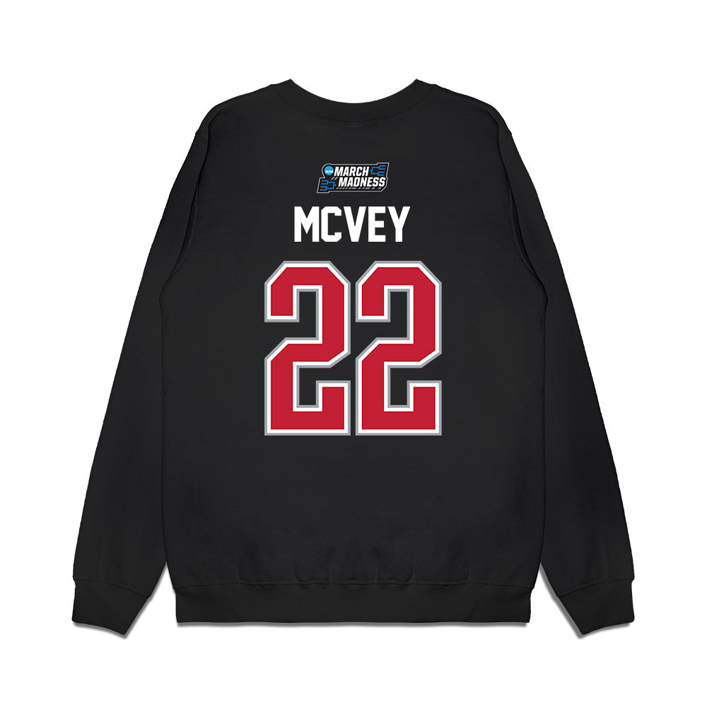 Georgia - NCAA Men's Basketball : Jackson McVey - NCAA® March Madness® 2026 Premium Crewneck Sweatshirt-1