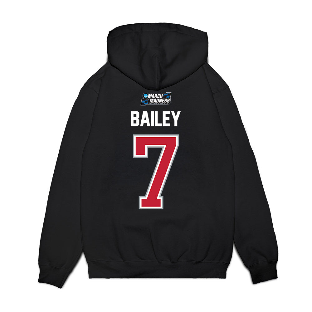 Georgia - NCAA Men's Basketball : Justin Bailey - NCAA® March Madness® 2026 Premium Hooded Sweatshirt-1