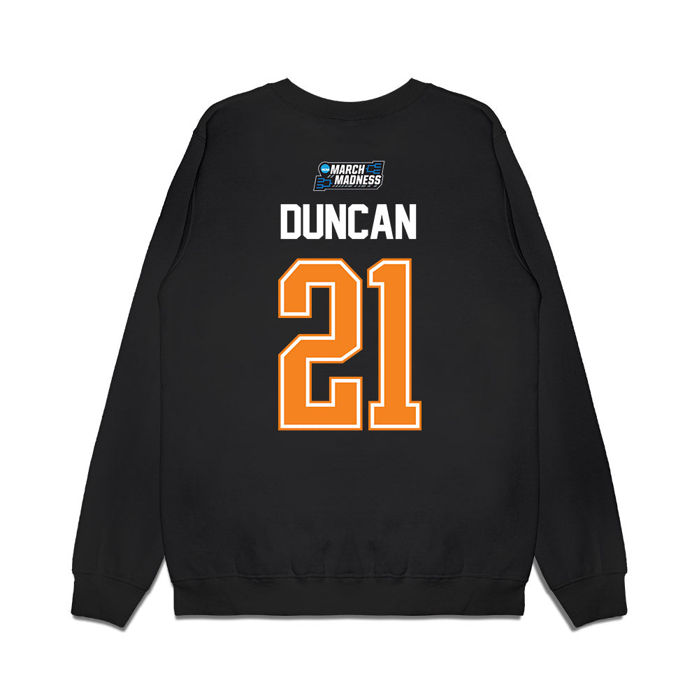 Tennessee - NCAA Men's Basketball : Campbell Duncan - March Madness Shersey Premium Crewneck Sweatshirt-1