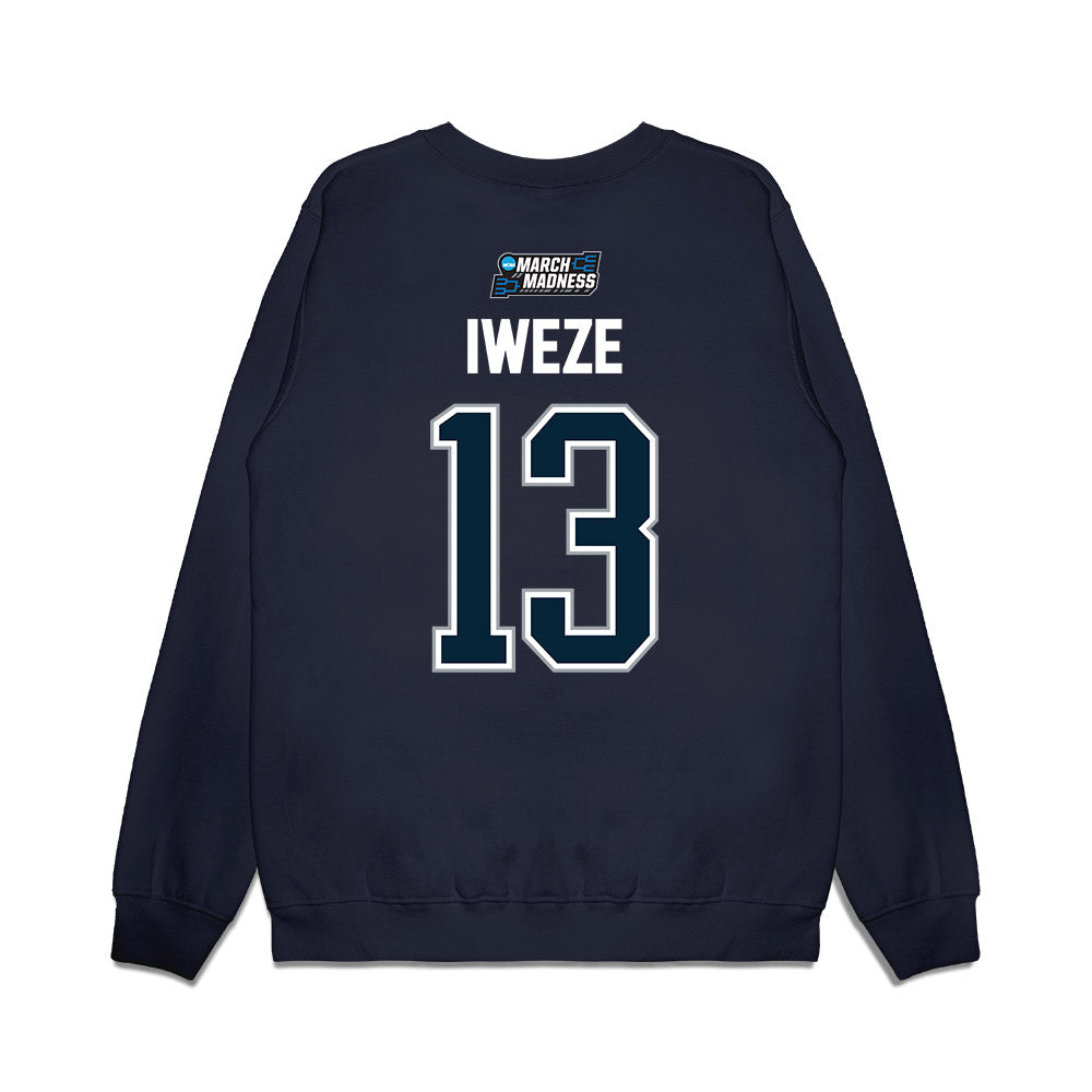 Utah State - NCAA Men's Basketball : David Iweze - NCAA® March Madness® 2026 Premium Crewneck Sweatshirt-1