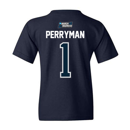 Utah State - NCAA Men's Basketball : Elijah Perryman - NCAA® March Madness® 2026 Youth T-Shirt-1