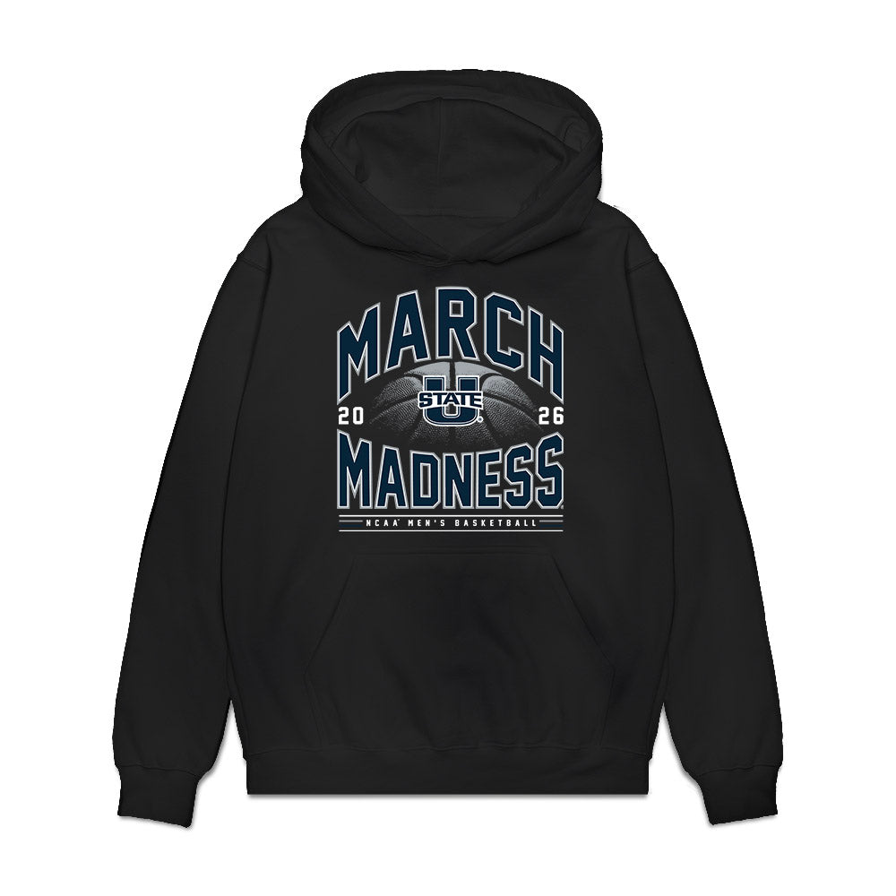 Utah State - NCAA Men's Basketball : Brayden Boe - NCAA® March Madness® 2026 Premium Hooded Sweatshirt-0