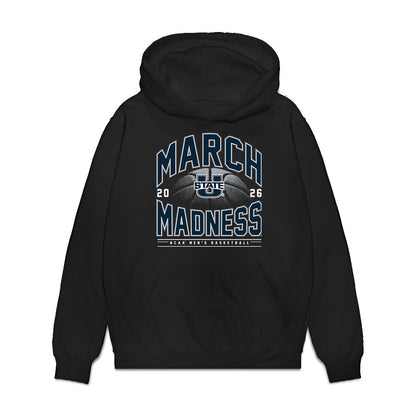 Utah State - NCAA Men's Basketball : Brayden Boe - NCAA® March Madness® 2026 Premium Hooded Sweatshirt-0