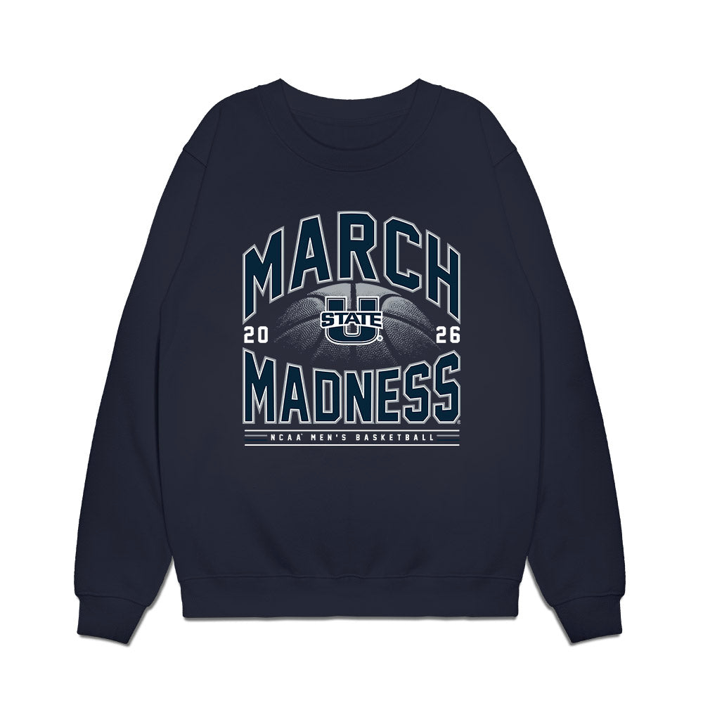 Utah State - NCAA Men's Basketball : Elijah Perryman - NCAA® March Madness® 2026 Premium Crewneck Sweatshirt-0