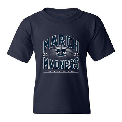 Utah State - NCAA Men's Basketball : Kingston Tosi - NCAA® March Madness® 2026 Youth T-Shirt-0