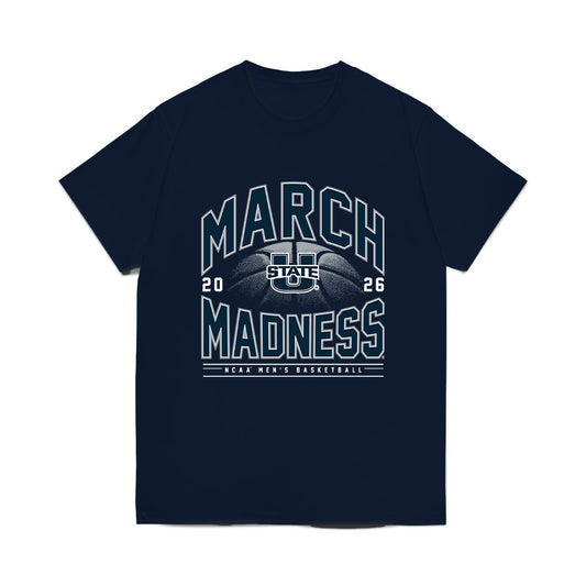 Utah State - NCAA Men's Basketball : Drake Allen - NCAA® March Madness® 2026 Comfort Colors T-Shirt-0