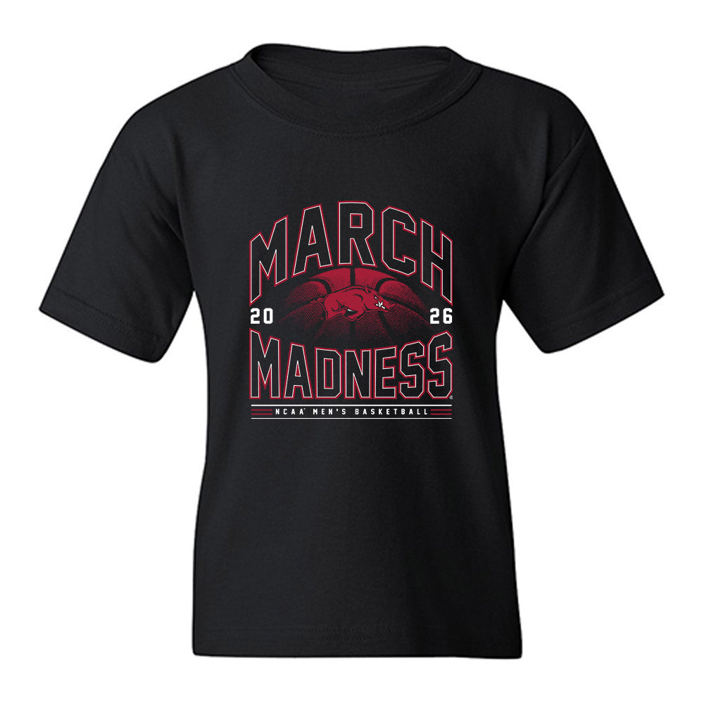 Arkansas - NCAA Men's Basketball : Amere Brown - NCAA® March Madness® 2026 Youth T-Shirt-0