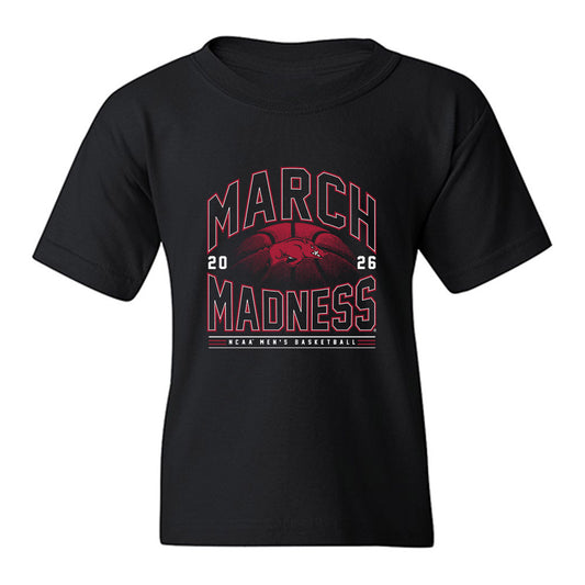 Arkansas - NCAA Men's Basketball : Amere Brown - NCAA® March Madness® 2026 Youth T-Shirt-0