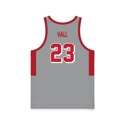 New Mexico - NCAA Men's Basketball : Jake Hall - 90's Grey Basketball Jersey-1