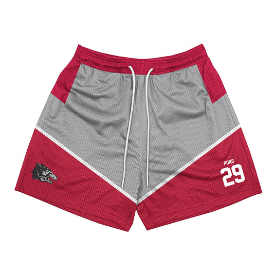 New Mexico - NCAA Men's Basketball : Timeo Pons - 90's Shorts-0
