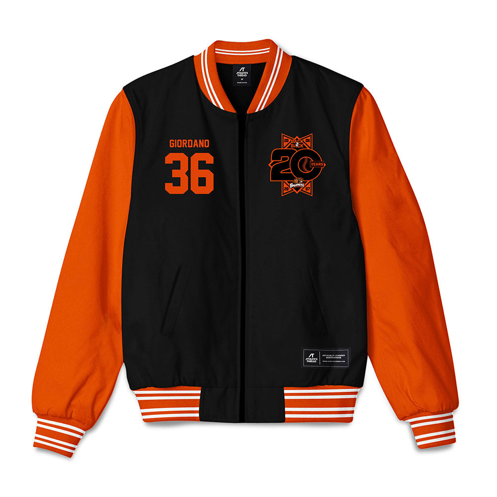 Oregon State - NCAA Baseball : Jack Giordano - 20th Anniversary Bomber Jacket-0
