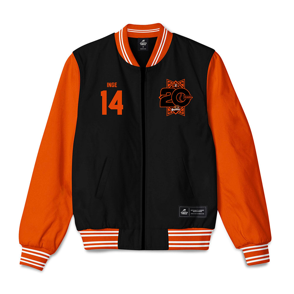 Oregon State - NCAA Baseball : Tyler Inge - 20th Anniversary Bomber Jacket-0