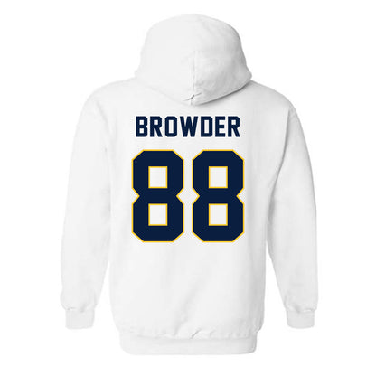 East Tennessee State - NCAA Football : Charlie Browder - Classic Shersey Hooded Sweatshirt-1