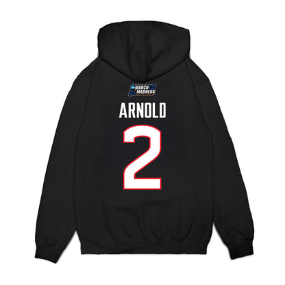 UConn - NCAA Women's Basketball : KK Arnold - March Madness Shersey Premium Hooded Sweatshirt-1