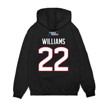 UConn - NCAA Women's Basketball : Serah Williams - March Madness Shersey Premium Hooded Sweatshirt-1