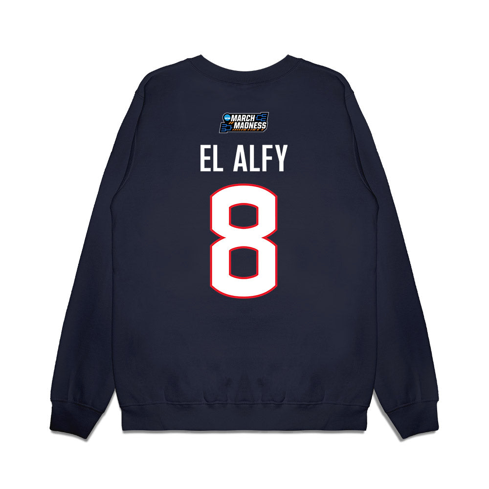 UConn - NCAA Women's Basketball : Jana El Alfy - March Madness Shersey Premium Crewneck Sweatshirt-1