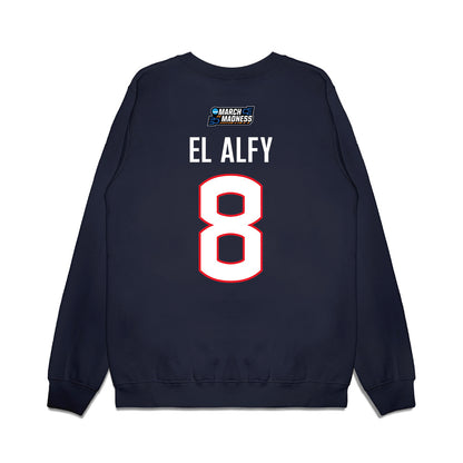 UConn - NCAA Women's Basketball : Jana El Alfy - March Madness Shersey Premium Crewneck Sweatshirt-1