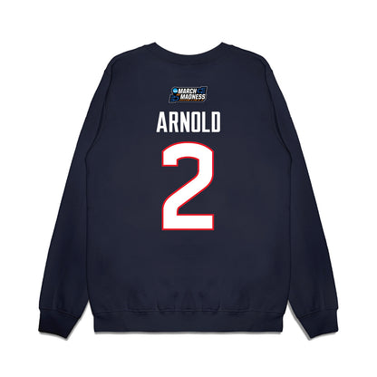 UConn - NCAA Women's Basketball : KK Arnold - March Madness Shersey Premium Crewneck Sweatshirt-1