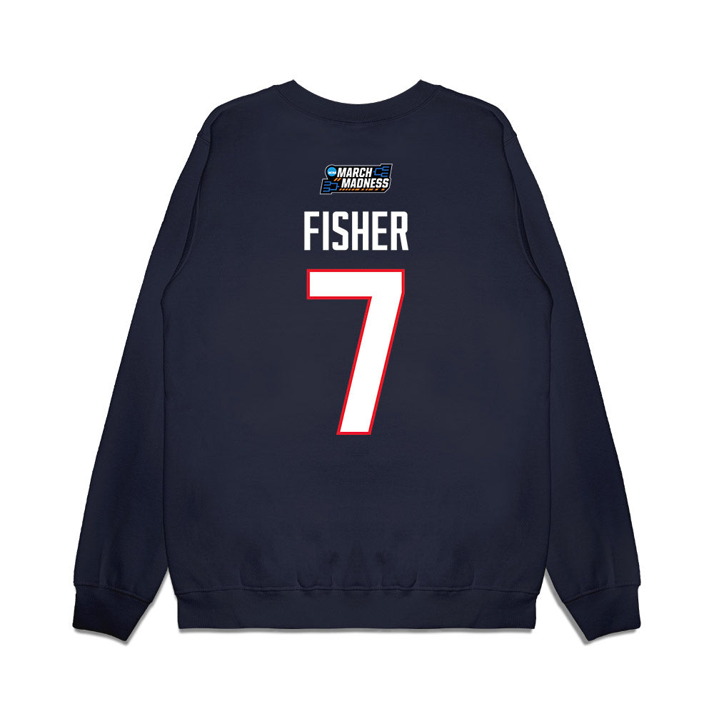 UConn - NCAA Women's Basketball : Kelis Fisher - March Madness Shersey Premium Crewneck Sweatshirt-1