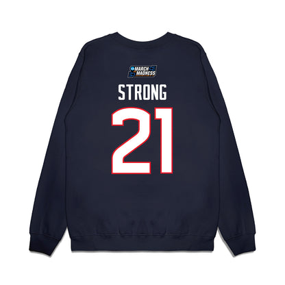 UConn - NCAA Women's Basketball : Sarah Strong - March Madness Shersey Premium Crewneck Sweatshirt-1