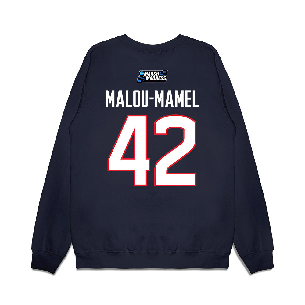 UConn - NCAA Women's Basketball : Gandy Malou-Mamel - March Madness Shersey Premium Crewneck Sweatshirt-1