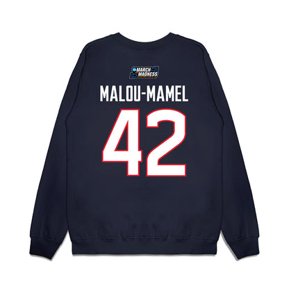 UConn - NCAA Women's Basketball : Gandy Malou-Mamel - March Madness Shersey Premium Crewneck Sweatshirt-1