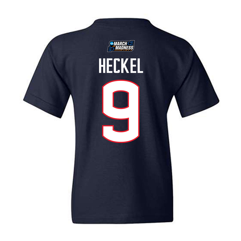 UConn - NCAA Women's Basketball : Kayleigh Heckel - March Madness Shersey Youth T-Shirt-1