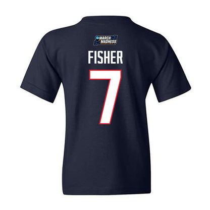 UConn - NCAA Women's Basketball : Kelis Fisher - March Madness Shersey Youth T-Shirt-1