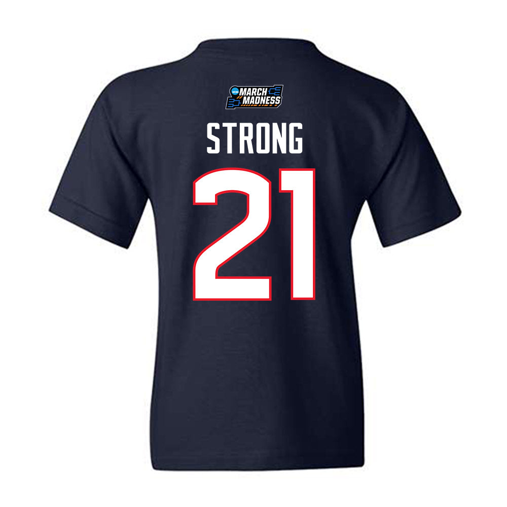UConn - NCAA Women's Basketball : Sarah Strong - March Madness Shersey Youth T-Shirt-1