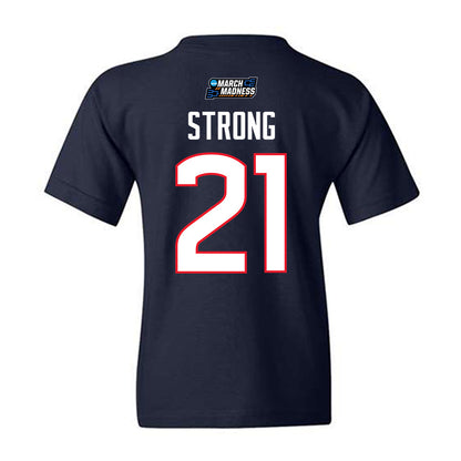 UConn - NCAA Women's Basketball : Sarah Strong - March Madness Shersey Youth T-Shirt-1