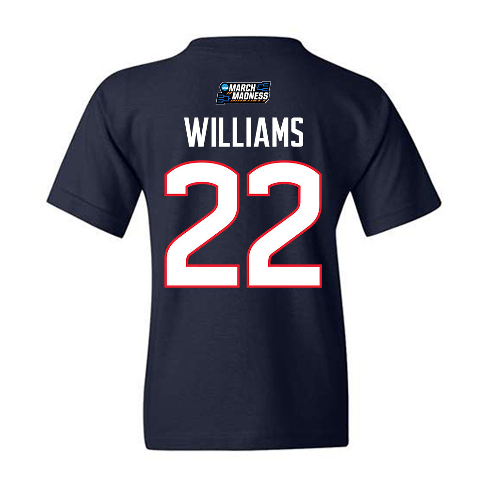 UConn - NCAA Women's Basketball : Serah Williams - March Madness Shersey Youth T-Shirt-1