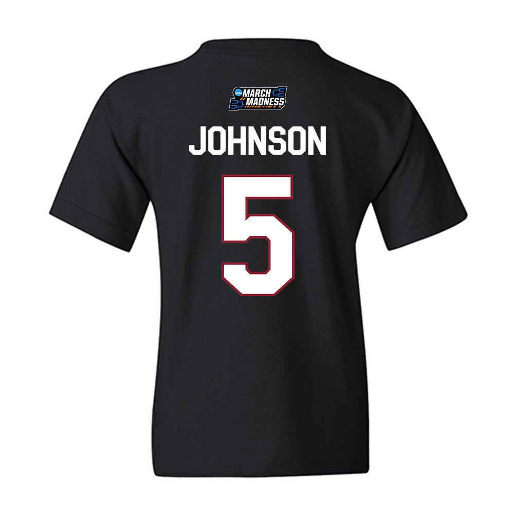 South Carolina - NCAA Women's Basketball : Tessa Johnson - NCAA® March Madness® 2026 Youth T-Shirt-1