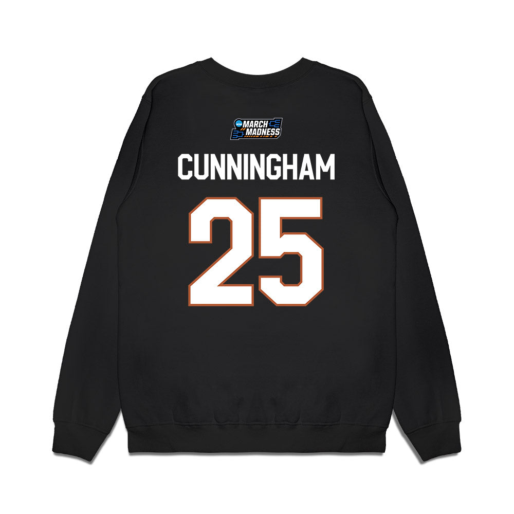 Texas - NCAA Women's Basketball : Breya Cunningham - NCAA® March Madness® 2026 Premium Crewneck Sweatshirt-1