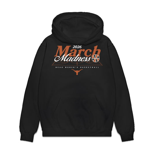 Texas - NCAA Women's Basketball : Sarah Graves - NCAA® March Madness® 2026 Premium Hooded Sweatshirt-0