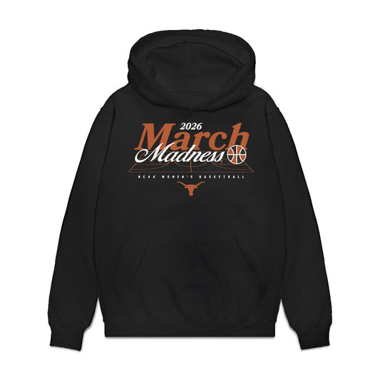 Texas - NCAA Women's Basketball : Teya Sidberry - NCAA® March Madness® 2026 Premium Hooded Sweatshirt-0